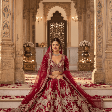 Lehenga ₹10,000–₹24,999+ - Rosepetals Luxe