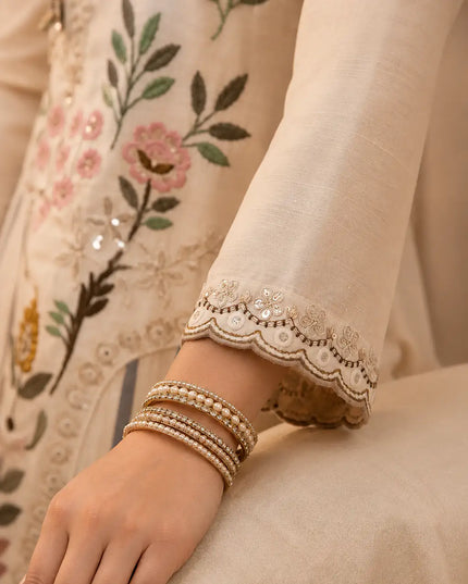 Premium Silk Embroidered Palazzo Suit Set with Handwork and Designer Dupatta