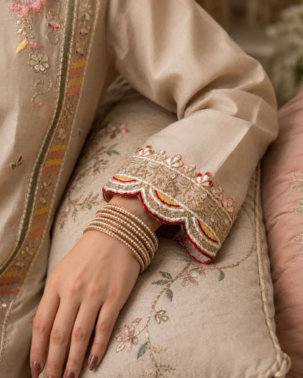Premium Silk Embroidered Palazzo Suit Set with Handwork and Designer Dupatta