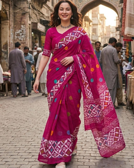 New Demanding Hand Printed Cotton Sarees | Perfect For Summer - Rosepetals Luxe