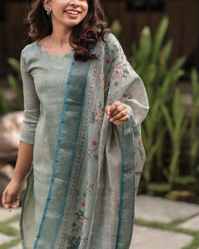 Pure Printed Cotton Kurti Dupatta Sets | Perfect for Everyday - Rosepetals Luxe