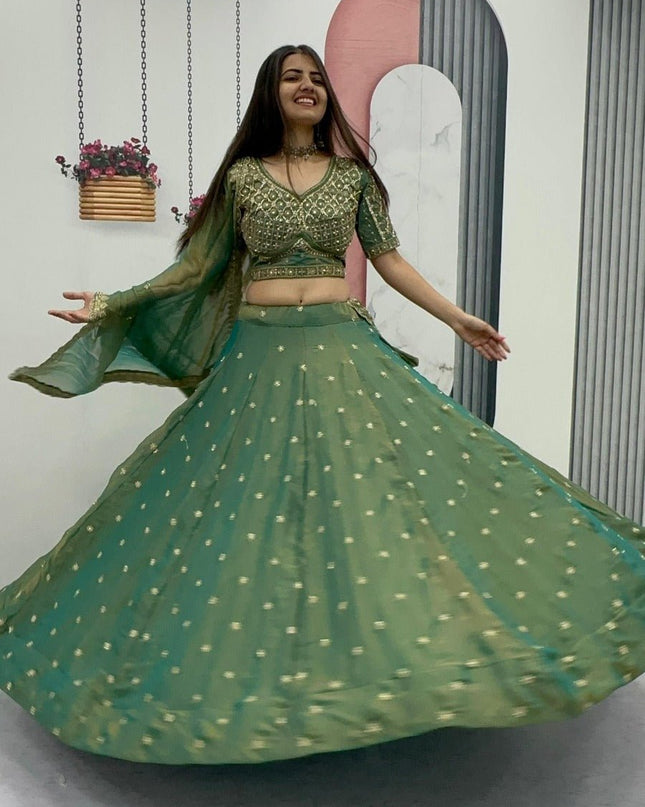 New Trendy Lehenga Choli With Heavy Embroidery | Perfect For Festive And Ethnic Wear - Rosepetals Luxe