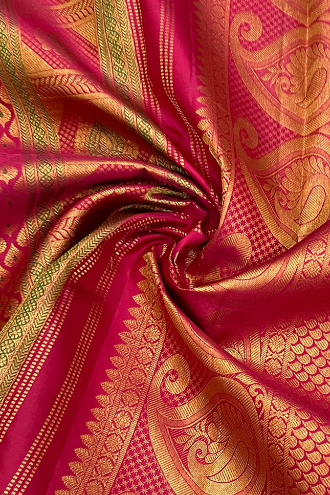 Kanchipuram Handloom Pure Silk Saree | 2 Gram Bridal Collection