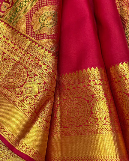 Kanchipuram Handloom Pure Silk Saree | 2 Gram Bridal Collection