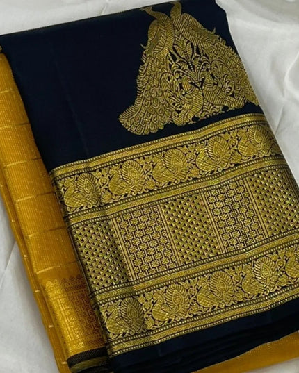 Banarasi Luxe Silk Saree with Blouse Piece | Traditional Wedding & Party Wear Saree for Women - Rosepetals Luxe