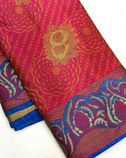 Luxe Silk Saree | Elegance Weave | Semi-Bridal Festive Wear - Rosepetals Luxe 