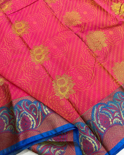 Luxe Silk Saree | Elegance Weave | Semi-Bridal Festive Wear - Rosepetals Luxe 