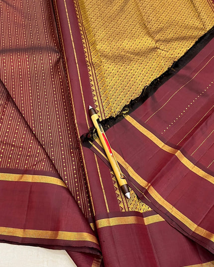 Kanchipuram Handloom Pure Silk Saree | Silk Mark Certified - Rosepetals Luxe