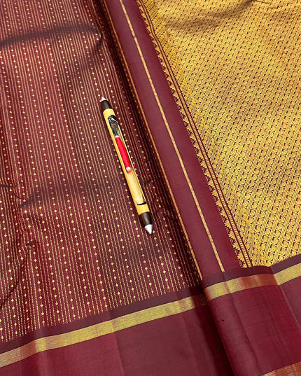 Kanchipuram Handloom Pure Silk Saree | Silk Mark Certified - Rosepetals Luxe