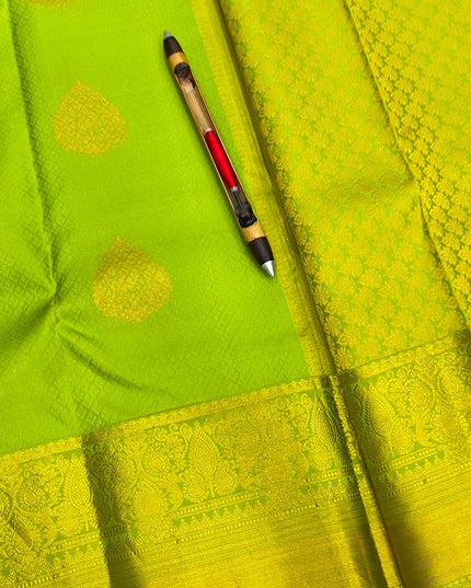 Kanchipuram Handloom Pure Silk Bridal Butta Saree | Silk Mark Tag - Rosepetals Luxe