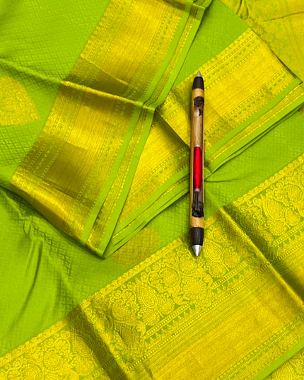 Kanchipuram Handloom Pure Silk Bridal Butta Saree | Silk Mark Tag - Rosepetals Luxe