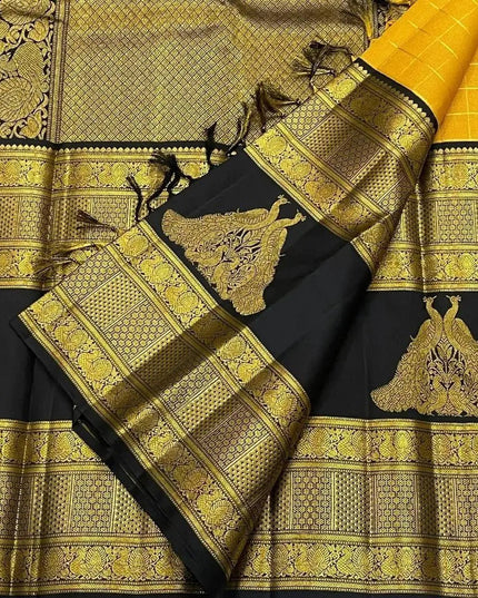 Banarasi Luxe Silk Saree with Blouse Piece | Wedding & Festive Wear Saree for Women - Rosepetals Luxe