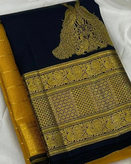 Banarasi Luxe Silk Saree with Blouse Piece | Wedding & Festive Wear Saree for Women - Rosepetals Luxe