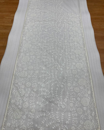 Bollywood Net Saree with 5MM Sequins Embroidery | Perfect For Weddings & Parties - Rosepetals Luxe