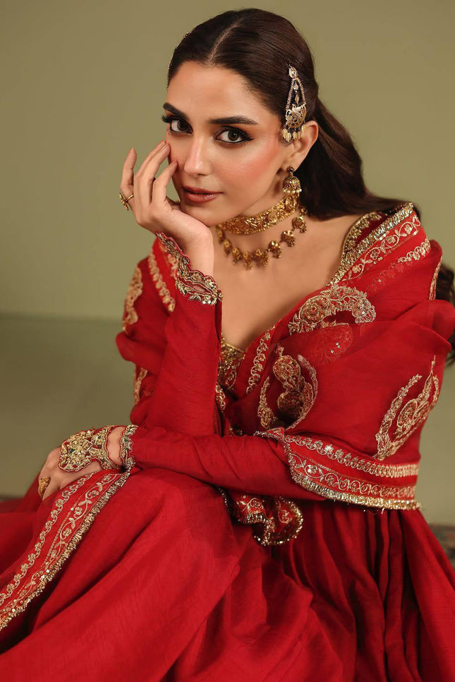 Chinon Silk Anarkali Gown With Zari Work | Perfect For Ethnic Wear - Rosepetals Luxe
