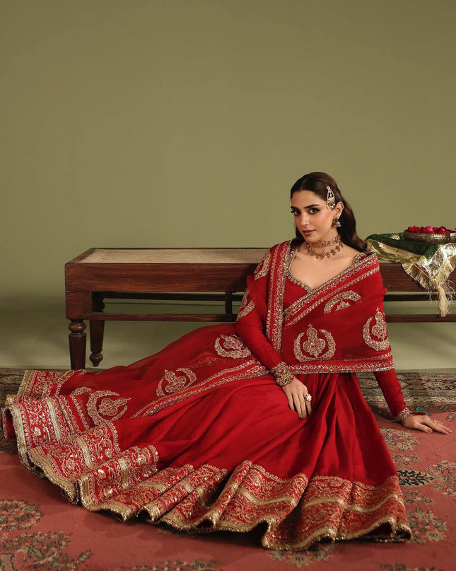 Chinon Silk Anarkali Gown With Zari Work | Perfect For Ethnic Wear - Rosepetals Luxe