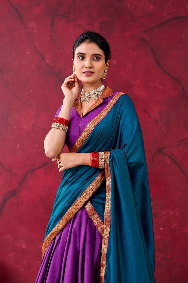 Cotton Lehenga With Zari Weaving Work |Festive Wear - Rosepetals Luxe