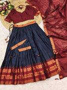 Navy Blue & Maroon / M(38)