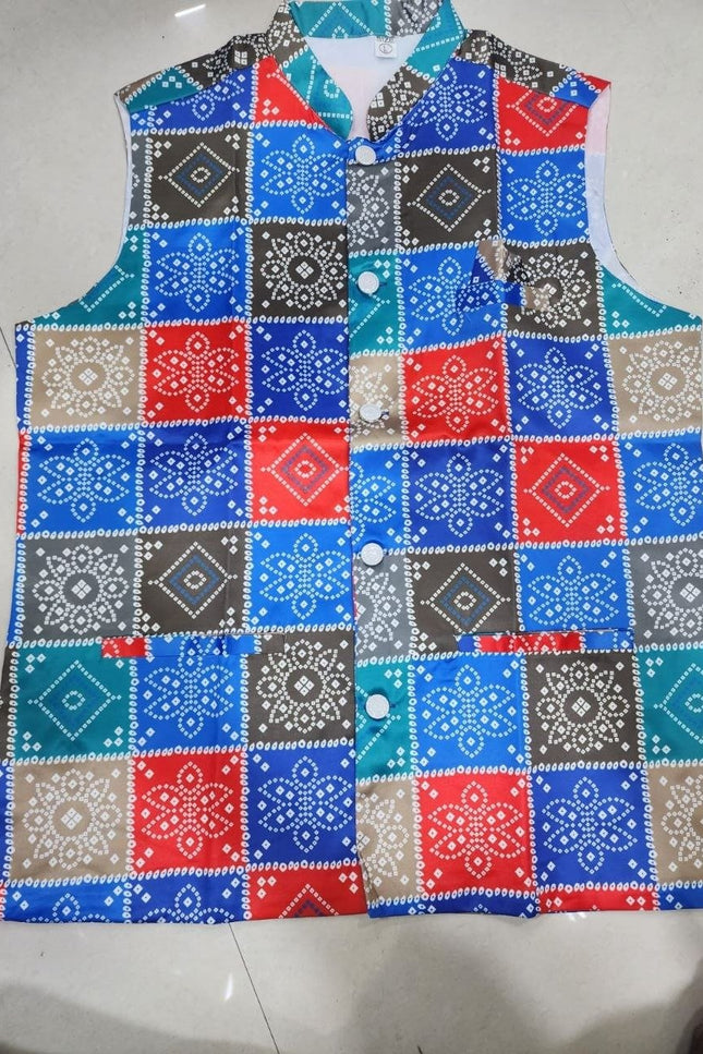 Dad & Son Matching Kurta Koti Set | Malai Satin | Festive Ethnic Combo | Sizes 6–12 Yrs & M–3XL - Rosepetals Luxe