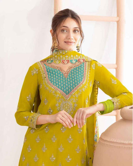 Designer Party Sharara Suit & Dupatta Set | Fully Stitched - Rosepetals Luxe