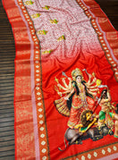 Off-White/Red - Durga Warrior Print