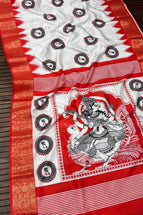 Off-White/Red - Saraswathi Print