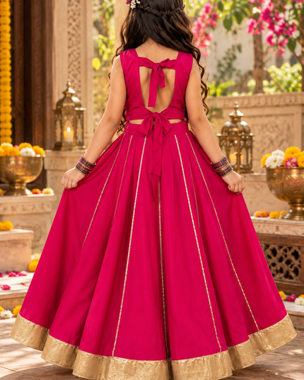 Girls Premium Roman Silk Mirror Work Navratri Chaniya Choli