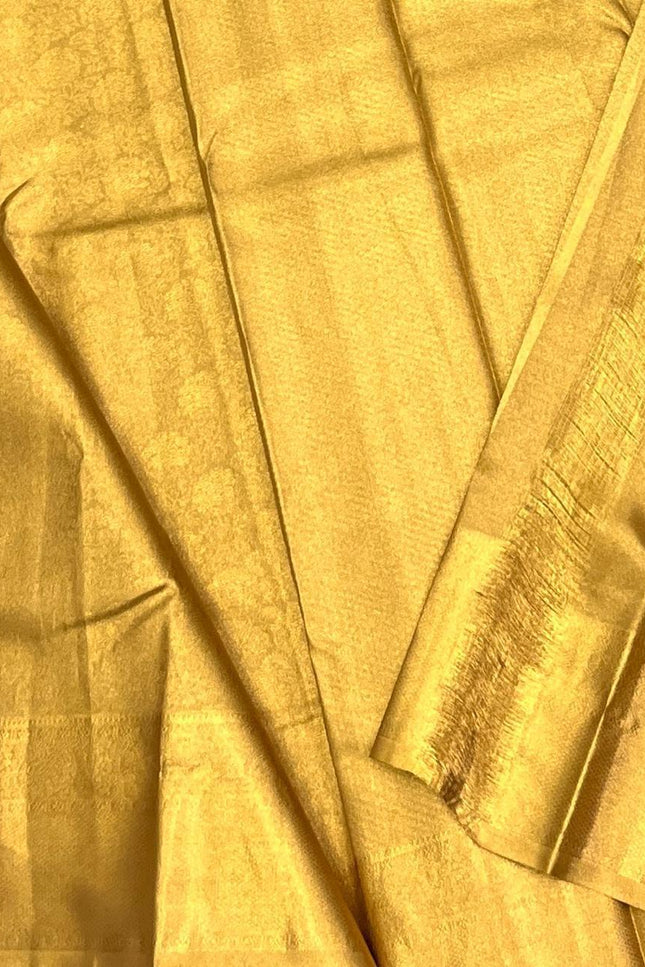 Full Gold Bridal Kanchipuram Luxe Silk Saree | Wedding & Festive | Rosepetals Luxe - Rosepetals Luxe
