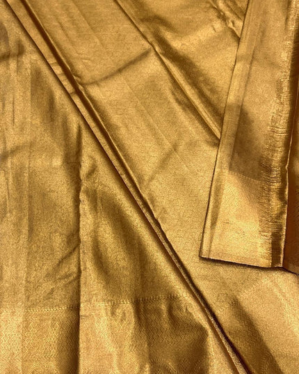 Full Gold Bridal Kanchipuram Luxe Silk Saree | Wedding & Festive | Rosepetals Luxe - Rosepetals Luxe