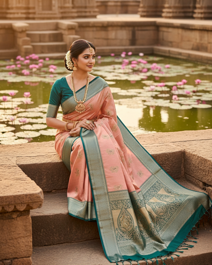 Full Saree - Kanchipuram Luxe Silk Saree | Tissue Silk Colour Collection