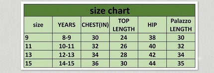 Girls Mirror Work Ethnic Set | Chinon Silk Top, Palazzo & Dupatta | Ages 8–15 - Rosepetals Luxe