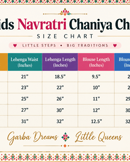 Girls' Purple Mirror-Work Navratri Chaniya Choli - Rosepetals Luxe