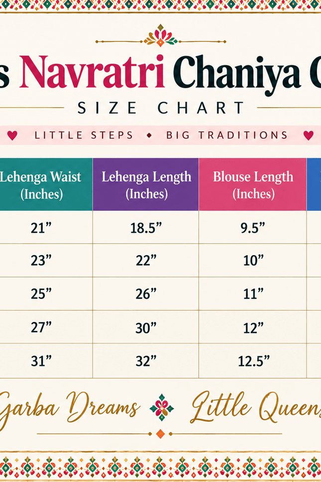 Girls' Purple Mirror-Work Navratri Chaniya Choli - Rosepetals Luxe