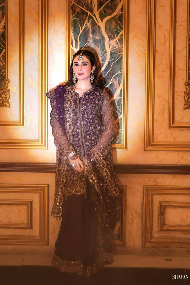 Heavy Chinon Silk Kurti Palazzo Dupatta Set | Sequins & Zari Embroidery | Festive 3-Piece - Rosepetals Luxe