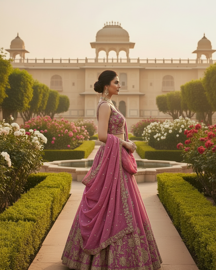 Premium Pure Tissue Lehenga Choli Set with Heavy Zari Dori Sequins Embroidery and Designer Dupatta Bridal Wedding Festive Wear