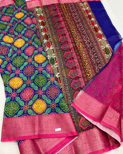 Kalamkari Fancy Soft Cotton Saree | Traditional Printed | Rosepetals Luxe - Rosepetals Luxe