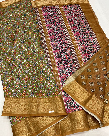 Kalamkari Fancy Soft Cotton Saree | Traditional Printed | Rosepetals Luxe - Rosepetals Luxe