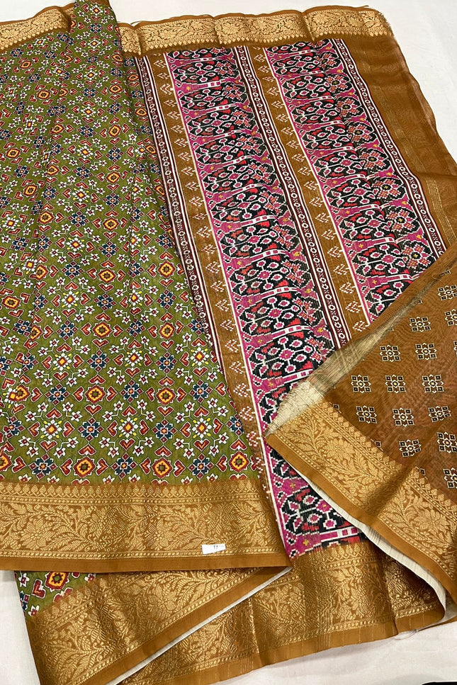 Kalamkari Fancy Soft Cotton Saree | Traditional Printed | Rosepetals Luxe - Rosepetals Luxe