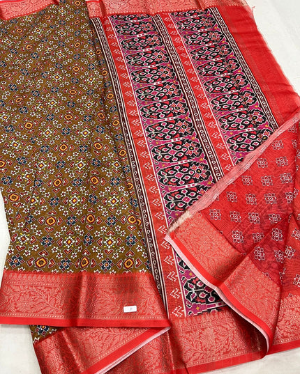 Kalamkari Fancy Soft Cotton Saree | Traditional Printed | Rosepetals Luxe - Rosepetals Luxe