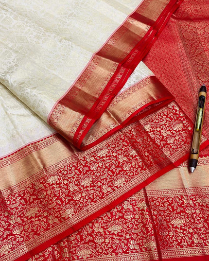Kanchipuram Handloom Pure Silk Korvai Bridal Saree | Silk Mark Certified - Rosepetals Luxe