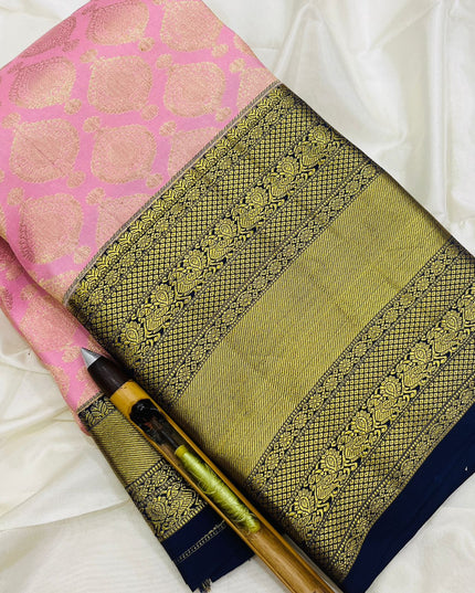 Kanchipuram Handloom Pure Silk Saree | Korvai Bridal Collection - Rosepetals Luxe