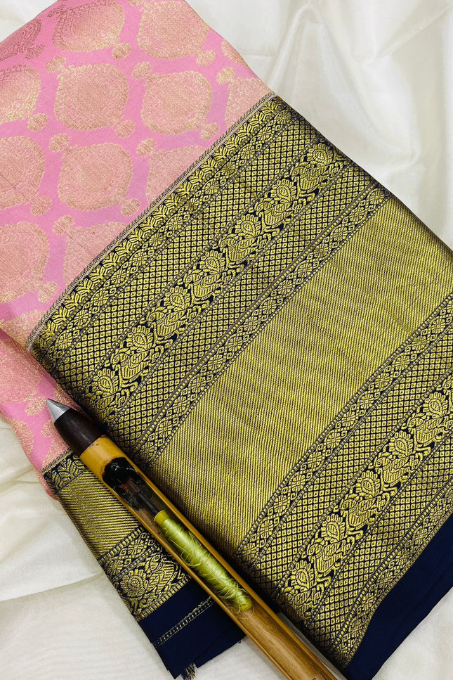 Kanchipuram Handloom Pure Silk Saree | Korvai Bridal Collection - Rosepetals Luxe
