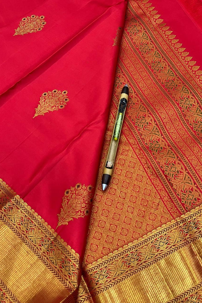 Kanchipuram Handloom Pure Silk Saree | Unique Bridal Collection - Rosepetals Luxe
