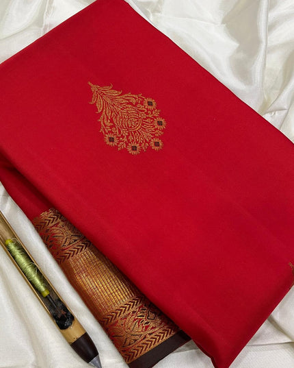 Kanchipuram Handloom Pure Silk Saree | Unique Bridal Collection - Rosepetals Luxe
