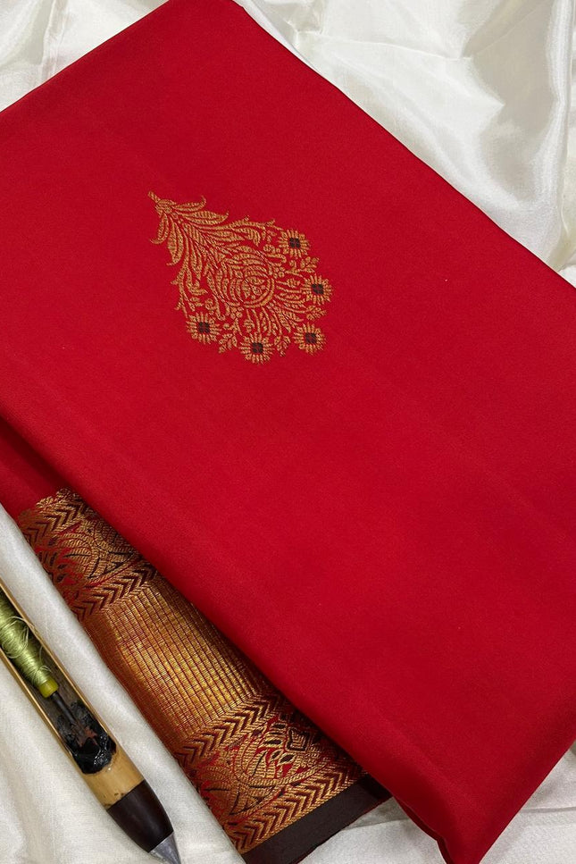 Kanchipuram Handloom Pure Silk Saree | Unique Bridal Collection - Rosepetals Luxe