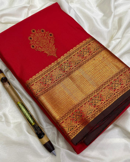 Kanchipuram Handloom Pure Silk Saree | Unique Bridal Collection - Rosepetals Luxe