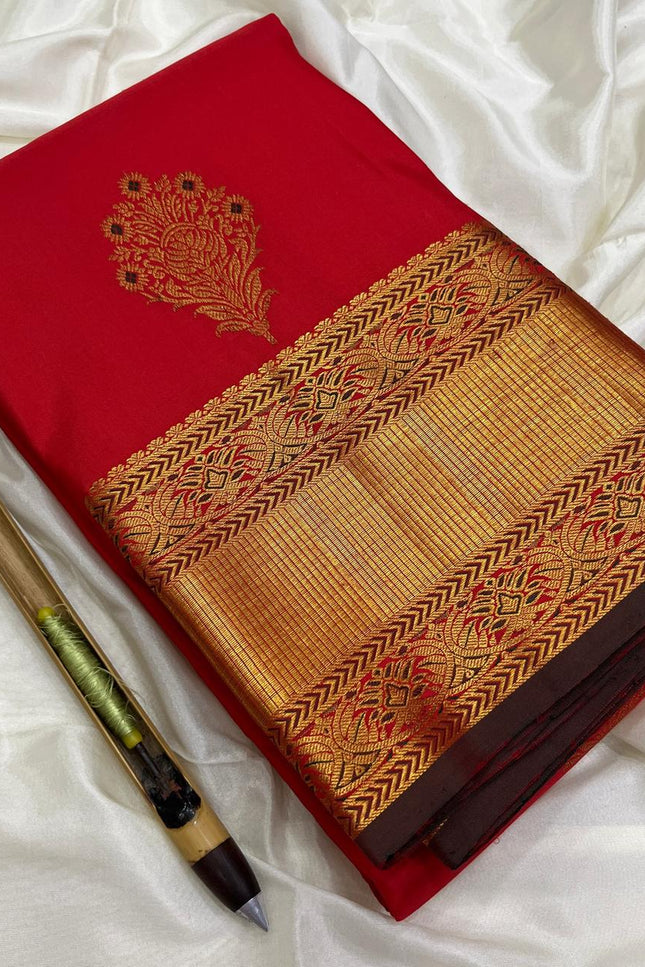Kanchipuram Handloom Pure Silk Saree | Unique Bridal Collection - Rosepetals Luxe