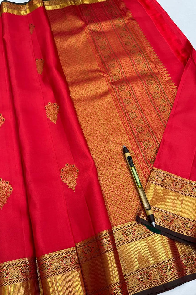 Kanchipuram Handloom Pure Silk Saree | Unique Bridal Collection - Rosepetals Luxe