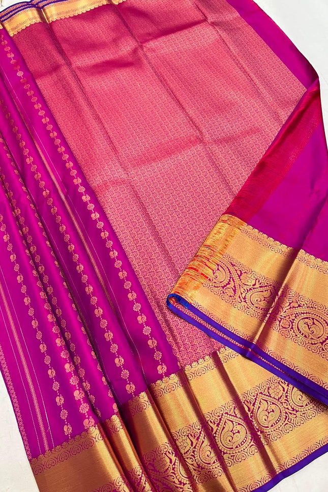 Kanchipuram Luxe Silk Saree - Rosepetals Luxe