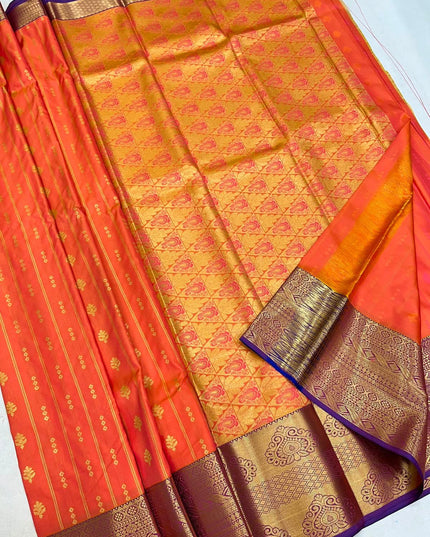 Kanchipuram Luxe Silk Saree - Rosepetals Luxe